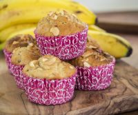 Banana and peanut butter muffins